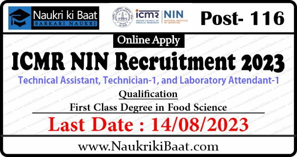 ICMR NIN Recruitment 2023