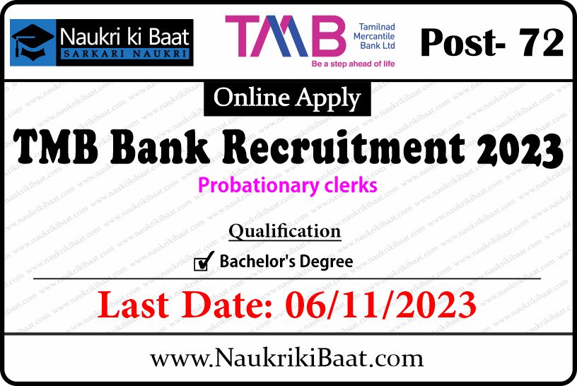 TMB Bank Recruitment 2023