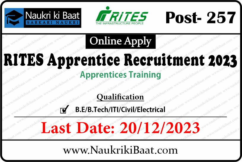 RITES Apprentice Recruitment 2023